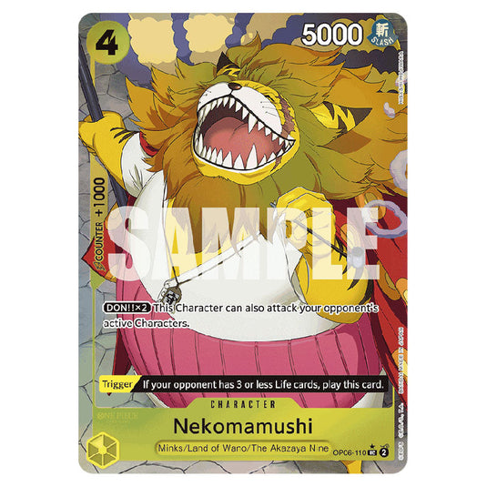 Nekomamushi PRB-01-OP06-110b card from the One Piece set Premium Booster