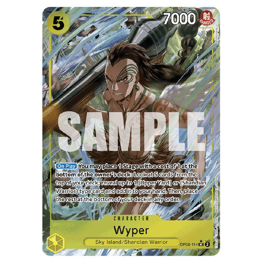 Wyper PRB-01-OP06-114b card from the One Piece set Premium Booster