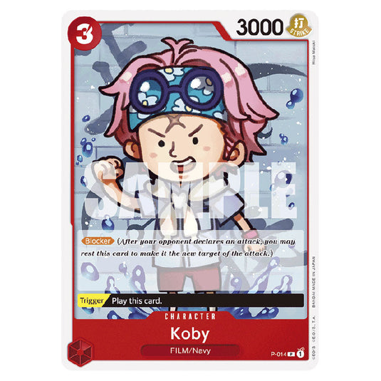 Koby PRB-01-P-014 card from the One Piece set Premium Booster