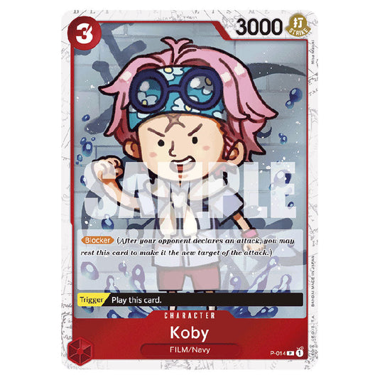 Koby PRB-01-P-014a card from the One Piece set Premium Booster