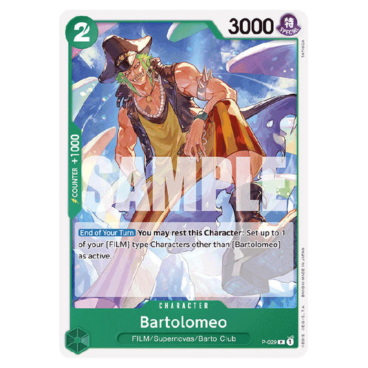 Bartolomeo PRB-01-P-029 card from the One Piece set Premium Booster