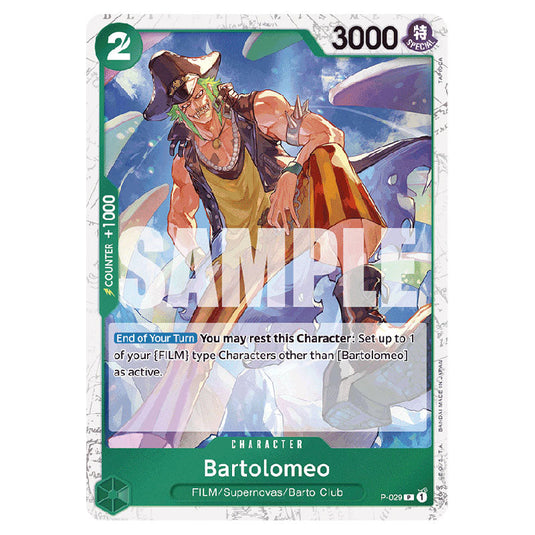 Bartolomeo PRB-01-P-029a card from the One Piece set Premium Booster