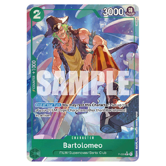 Bartolomeo PRB-01-P-029b card from the One Piece set Premium Booster