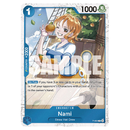 Nami PRB-01-P-053a card from the One Piece set Premium Booster