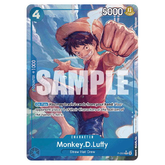 Monkey.D.Luffy PRB-01-P-055b card from the One Piece set Premium Booster