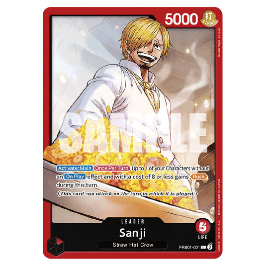 Sanji PRB-01-PRB01-001 card from the One Piece set Premium Booster