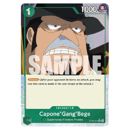 Capone"Gang"Bege PRB-01-ST02-004b card from the One Piece set Premium Booster