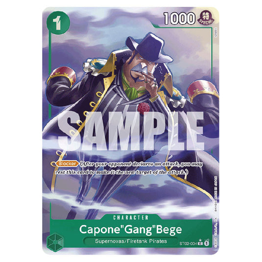 Capone"Gang"Bege PRB-01-ST02-004c card from the One Piece set Premium Booster