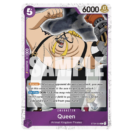 Queen PRB-01-ST04-005a card from the One Piece set Premium Booster