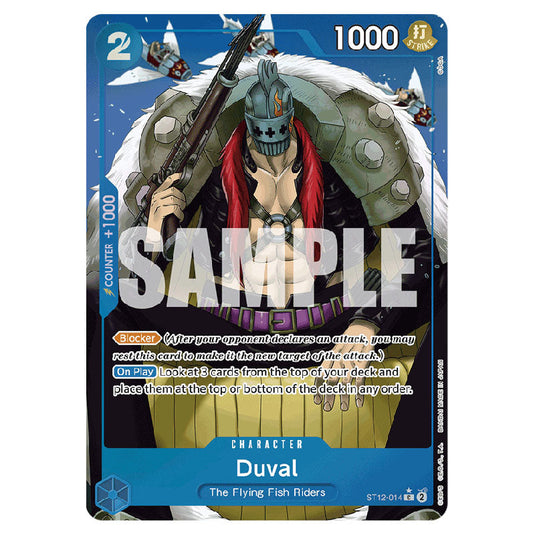 Duval PRB-01-ST12-014b card from the One Piece set Premium Booster