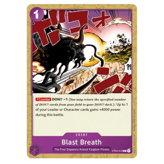 One Piece - Starter Deck - Animal Kingdom Pirates - Blast Breath - ST04-016