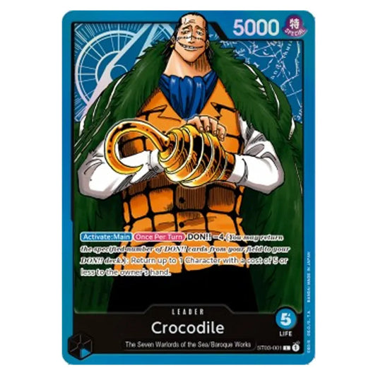 One Piece - Starter Deck - The Seven Warlords of the Sea - Crocodile - ST03-001