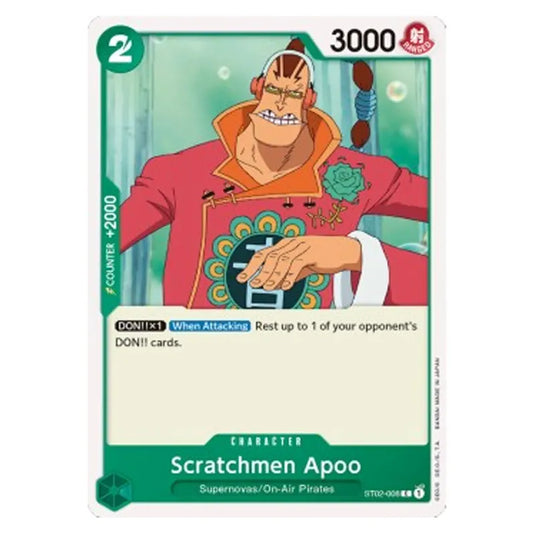 One Piece - Starter Deck - Worst Generation - Scratchmen Apoo - ST02-008