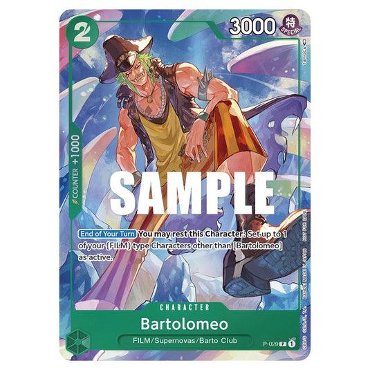 One Piece - Event Pack Vol.1 - Bartolomeo (Promo Card) - P-029