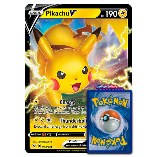 Pokemon - Pikachu V - Oversized Promo Card