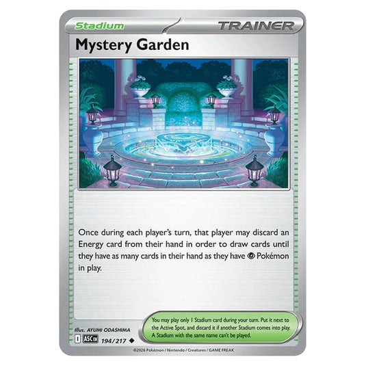 Mystery Garden 194 card from the Pokemon set Ascended Heroes