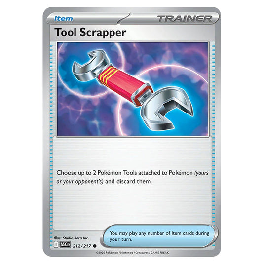 Tool Scrapper 212 card from the Pokemon set Ascended Heroes