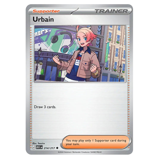 Urbain 214 card from the Pokemon set Ascended Heroes