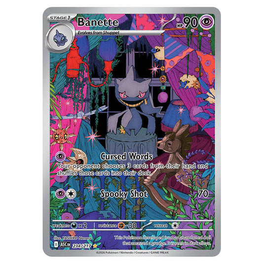 Banette 234 card from the Pokemon set Ascended Heroes