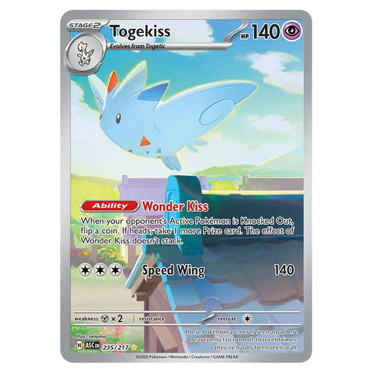 Togekiss 235 card from the Pokemon set Ascended Heroes