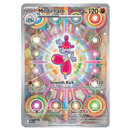 Medicham 241 card from the Pokemon set Ascended Heroes