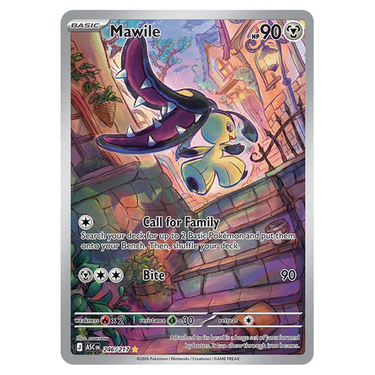Mawile 246 card from the Pokemon set Ascended Heroes