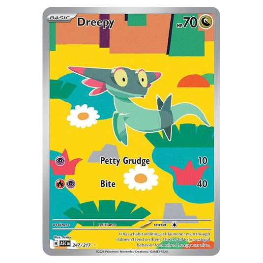 Dreepy 247 card from the Pokemon set Ascended Heroes
