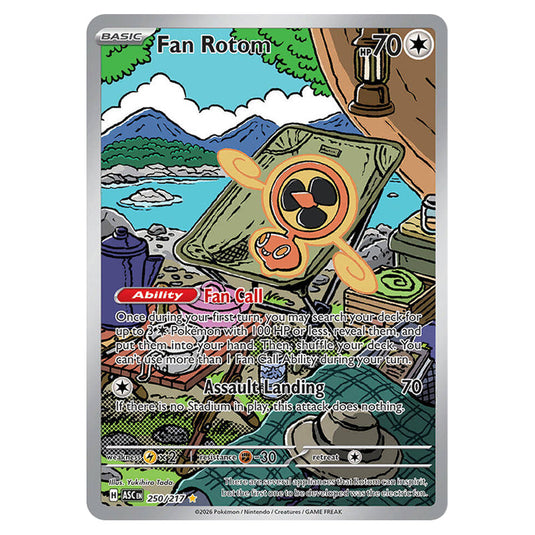 Fan Rotom 250 card from the Pokemon set Ascended Heroes
