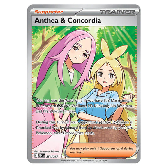Anthea & Concordia 254 card from the Pokemon set Ascended Heroes
