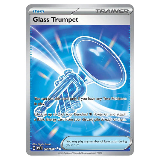 Glass Trumpet 260 card from the Pokemon set Ascended Heroes