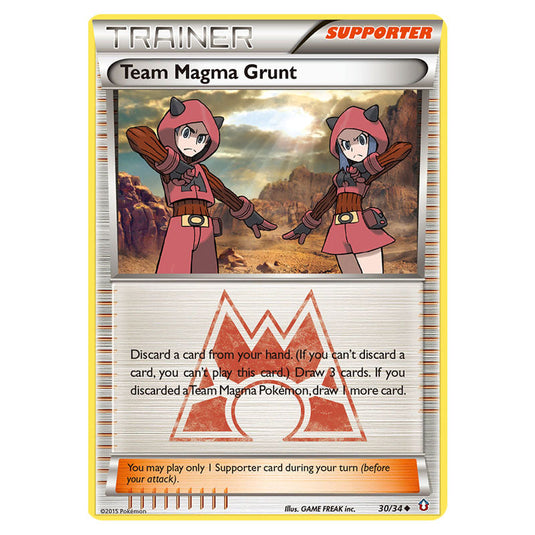 Team Magma Grunt 30 card from the Pokemon set Double Crisis