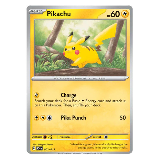 Pokemon - McDonald's Dragon Discovery - Pikachu 002/015 (Confetti Holo)