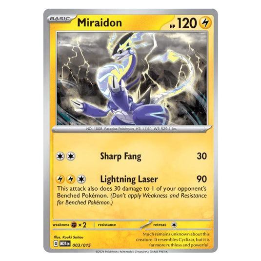 Pokemon - McDonald's Dragon Discovery - Miraidon 003/015