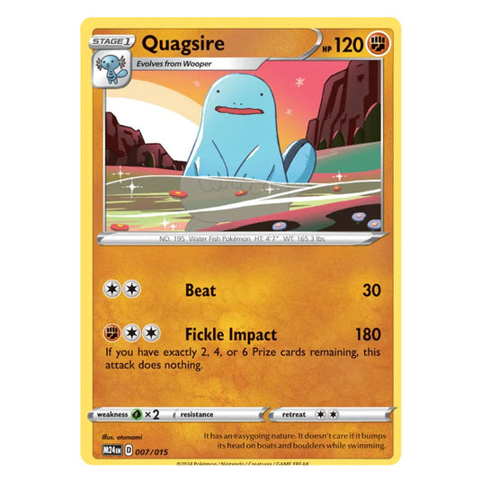 Pokemon - McDonald's Dragon Discovery - Quagsire 007/015