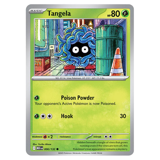 Tangela 006 card from the Pokemon set Mega Evolution - Base Set