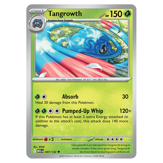 Tangrowth 007 card from the Pokemon set Mega Evolution - Base Set