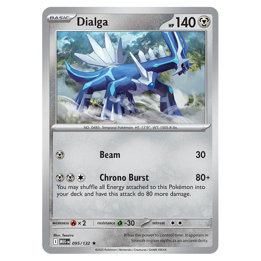 Dialga 095 card from the Pokemon set Mega Evolution - Base Set