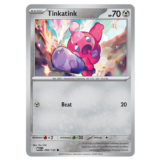 Tinkatink 096 card from the Pokemon set Mega Evolution - Base Set