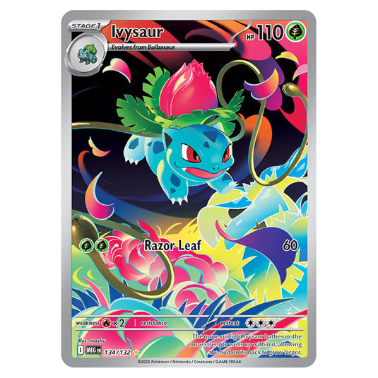 Ivysaur 134 card from the Pokemon set Mega Evolution - Base Set