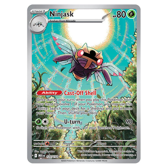 Ninjask 137 card from the Pokemon set Mega Evolution - Base Set