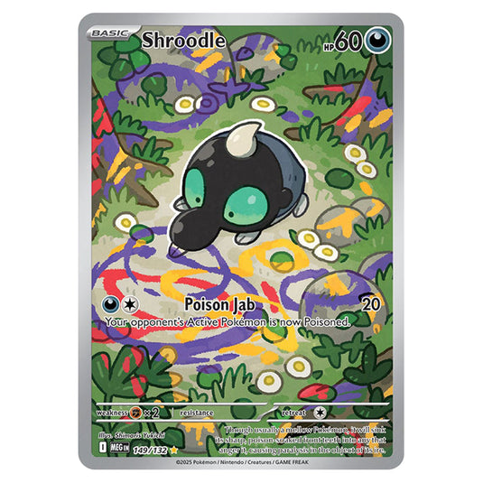Shroodle 149 card from the Pokemon set Mega Evolution - Base Set