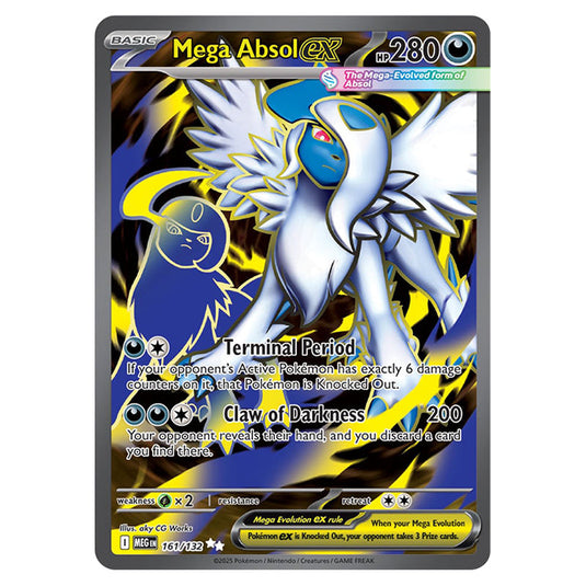 Mega Absolex 161 card from the Pokemon set Mega Evolution - Base Set