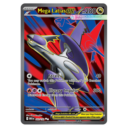 Mega Latiasex 163 card from the Pokemon set Mega Evolution - Base Set