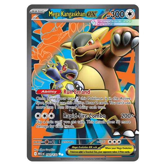 Mega Kangaskhanex 164 card from the Pokemon set Mega Evolution - Base Set