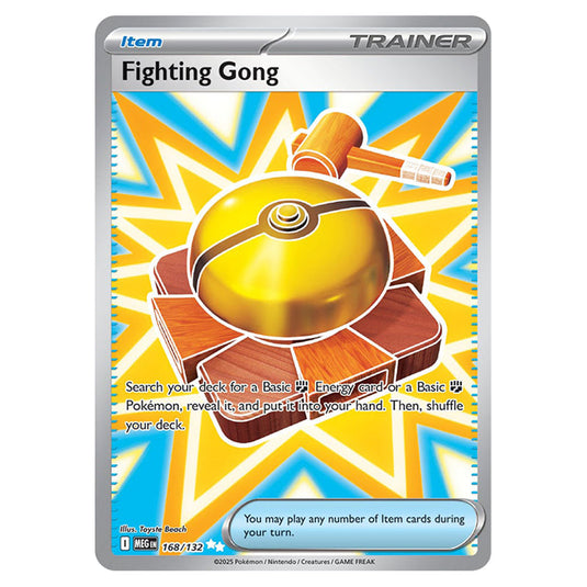 Fighting Gong 168 card from the Pokemon set Mega Evolution - Base Set