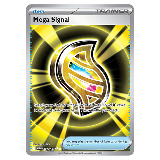 Mega Signal 171 card from the Pokemon set Mega Evolution - Base Set