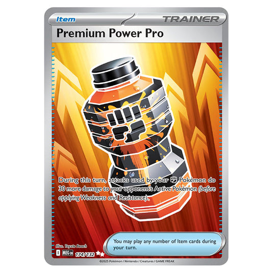 Premium Power Pro 174 card from the Pokemon set Mega Evolution - Base Set