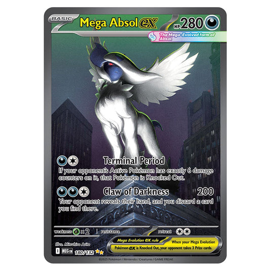 Mega Absolex 180 card from the Pokemon set Mega Evolution - Base Set