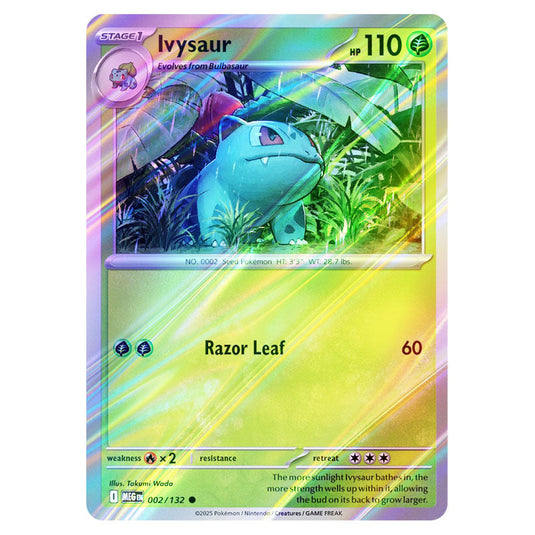 Pokemon - Mega Evolution - Base Set - Ivysaur - 002/132 - (Reverse Holo)