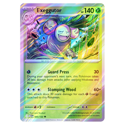Pokemon - Mega Evolution - Base Set - Exeggutor - 005/132 - (Reverse Holo)